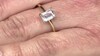 Anillo en plata con Topacio blanco