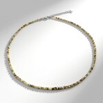 Collana in argento con Crisoberillo Occhio di Gatto