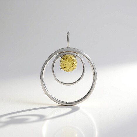 Ciondolo in argento con Berillo Giallo