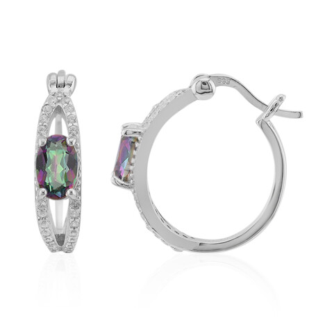 Orecchini in argento con Quarzo Mistico