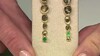 Pendientes en plata con Ónix verde