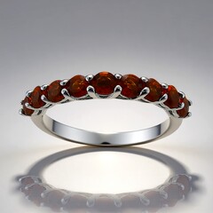 Anello in argento con Citrino Madeira