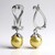 Orecchini con chiusura a clip in argento con Perla di Acqua Dolce (MONOSONO COLLECTION)