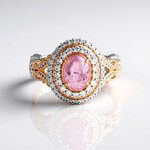 Anello in argento con Kunzite Brasiliana (Gems en Vogue)