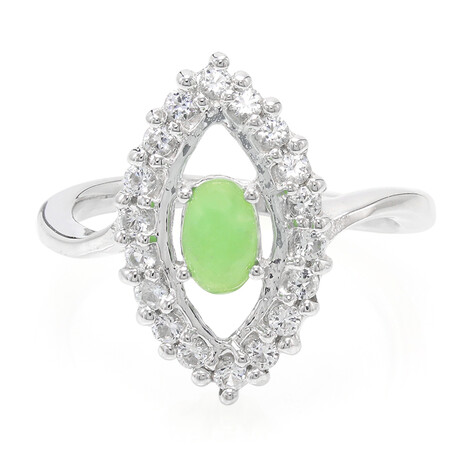 Imperial Chrysoprase Silver Ring