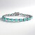 Bracciale in argento con Quarzo color paraiba