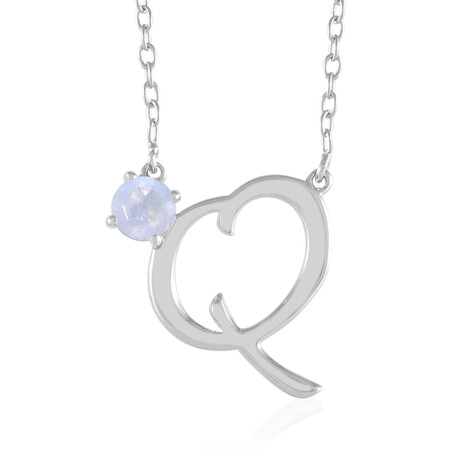 Collana in argento con Pietra di Luna Arcobaleno