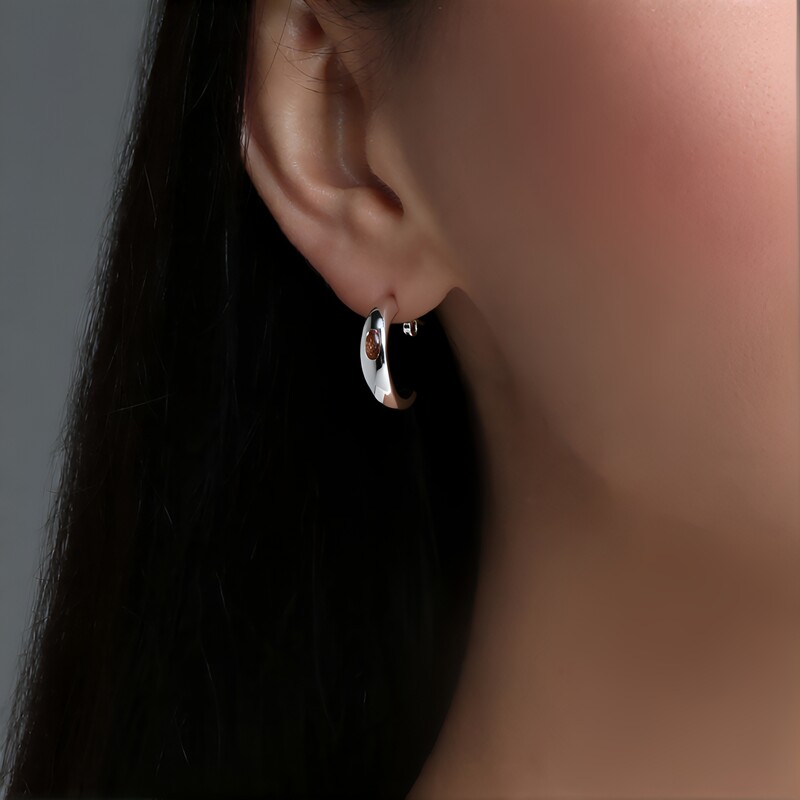 Pendientes en plata con Turmalina rosa (SAELOCANA)