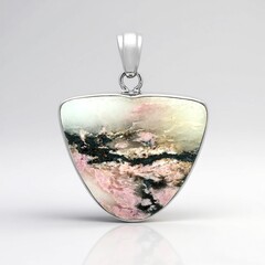 Ciondolo in argento con Rodonite Sulavesi