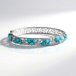 Bracciale in argento con Turchese Sleeping Beauty (Faszination Türkis)
