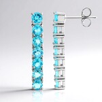 Orecchini in argento con Apatite Blu (de Melo Essence)