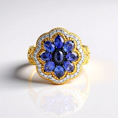 Anello in argento con Tanzanite