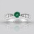 Bague en argent et Emeraude de Russie