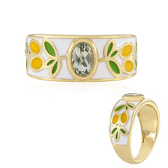 Anello in argento con Ametista Verde