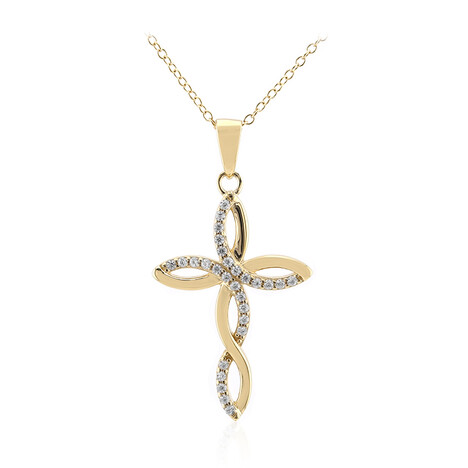 Zirkon-Silberhalskette