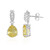 Pendientes en plata con Fluorita amarilla