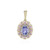 Pendentif en or et Tanzanite