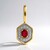 Pendentif en or et Béryl rouge