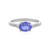 Bague en argent et Tanzanite