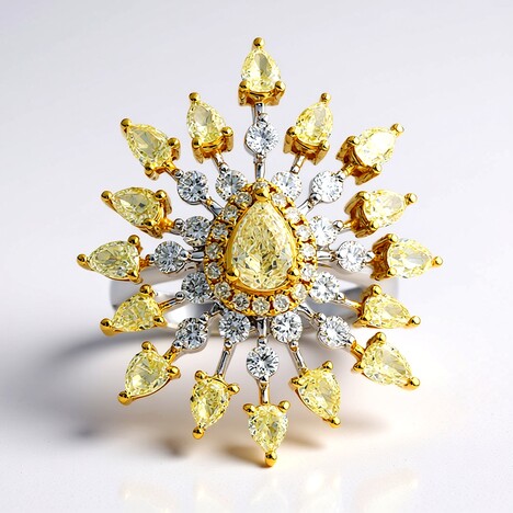 Anello in oro con Diamante Giallo SI2 (CIRARI)