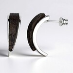 Orecchini in argento con Quercia Nera (dagen)