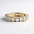 9K White Sapphire Gold Ring (de Melo Gold)