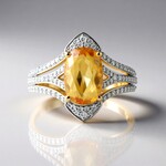 Anello in oro con Topazio Imperiale (SUHANA)