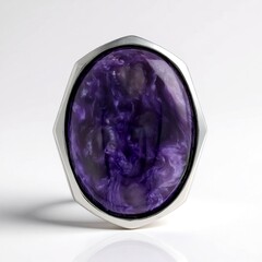 Anello in argento con Charoite