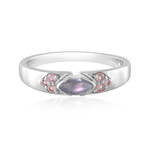 Anillo en plata con Labradorita rosa de Maniry