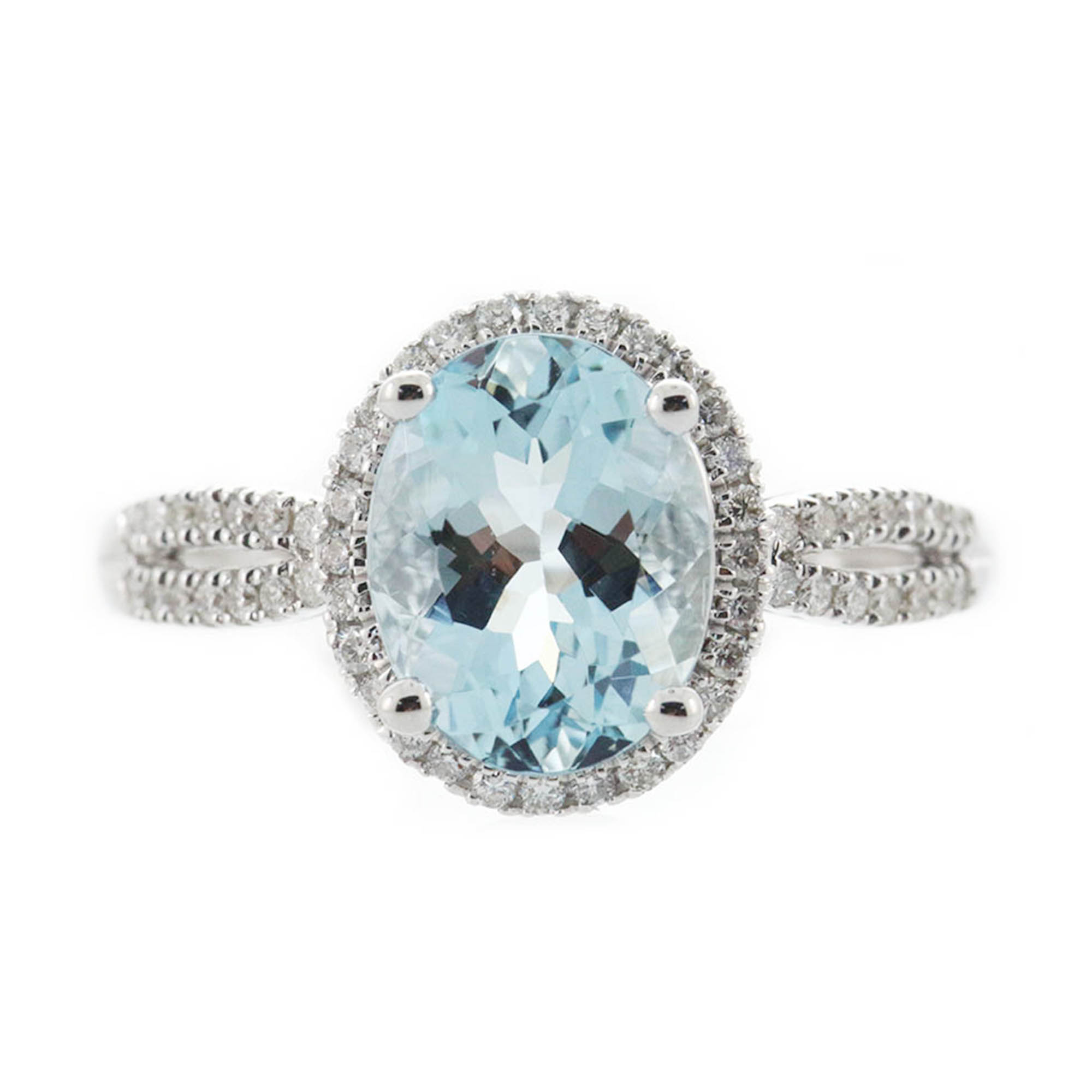 Aigue-marine Naturelle Du Brésil, 0,99 Carat, Non Traitée, Dimensions 8x6 Mm, Neuve