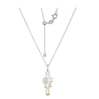 Collar en plata con Topacio blanco (Adela Silber)