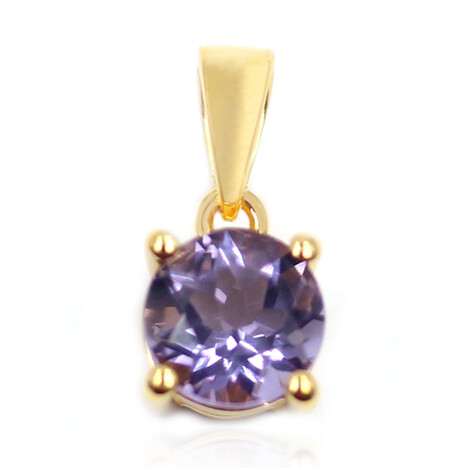 Blaubeer-Quarz-Silberanhänger