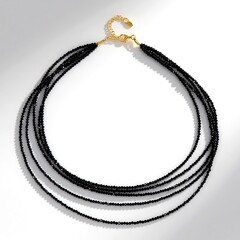 Collana in argento con Spinello Nero