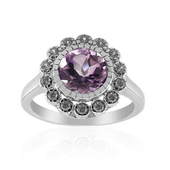 Zilveren ring met een amethist