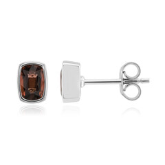 Zilveren oorbellen met roze zirkonen