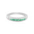 Colombian Emerald Silver Ring