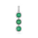 Ciondolo in argento con Onice Verde