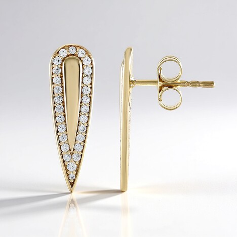 Orecchini in oro con Zircone (de Melo)