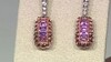 Pendientes en plata con Zafiro rosa de Madagascar (Gems en Vogue)