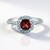 Anello in argento con Granato Mozambico
