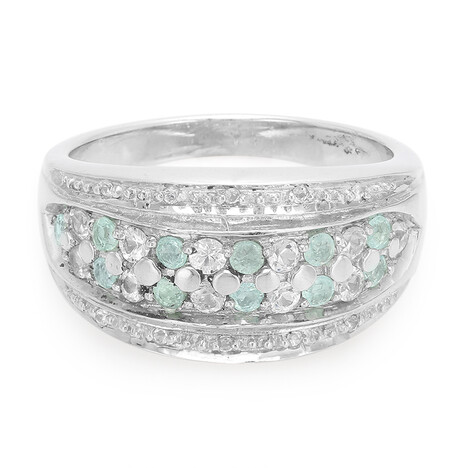 Bague en argent et Tourmaline Paraïba