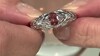 Zilveren ring met een Champagne Zirkoon