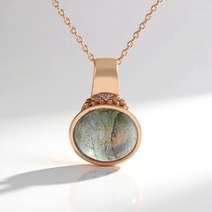 Collana in argento con Labradorite Ramata Maniry (KM by Juwelo)