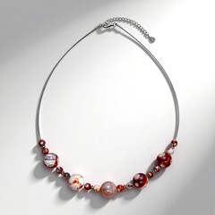 Collier en argent et Agate œillée