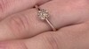 Zilveren ring met een I2 Bruine Diamant