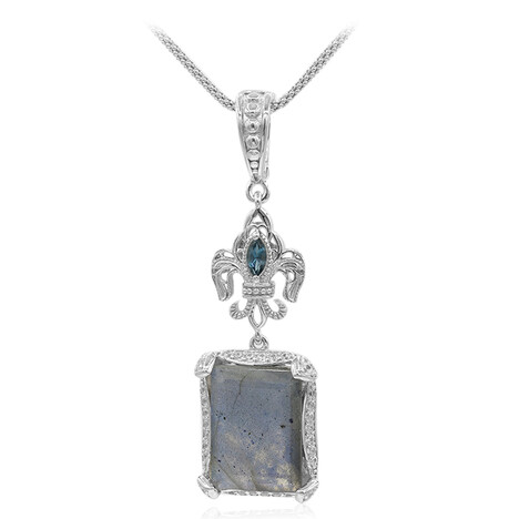 Collier en argent et Labradorite (Dallas Prince Designs)