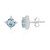 Sky Blue Topaz Silver Earrings