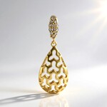 Ciondolo in argento con Diamante Champagne I2 (Ornaments by de Melo)