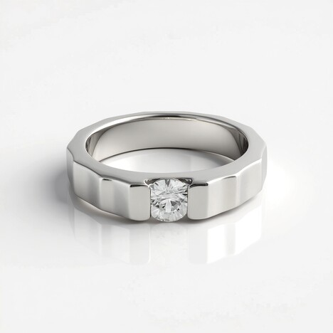 Anello in argento con Zircone