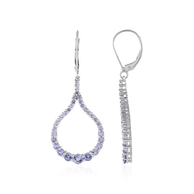 Tansanit-Goldohrringe (KM by Juwelo)